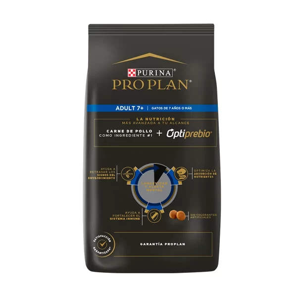 Pro Plan gato adulto +7 7 5kg - Imagen 3