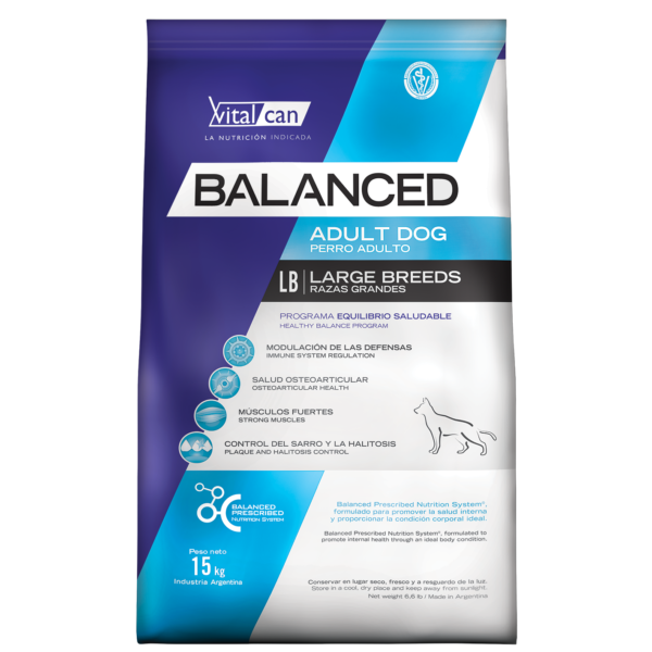 Balanced Perro Adulto Raza Grande x 15kg.