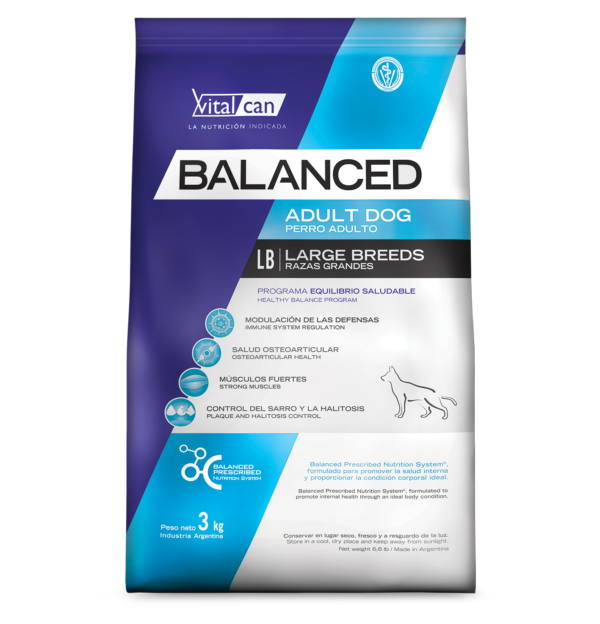 Balanced Perro Adulto Raza Grande x 3 kg.