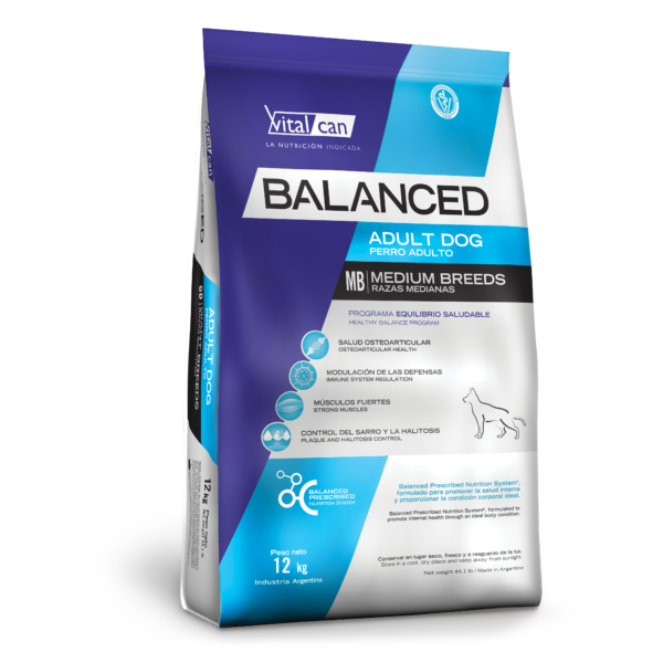 Balanced Perro Adulto Raza Mediana x 12 kg. - Imagen 2