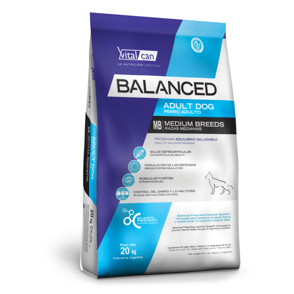 Balanced Perro Adulto Raza Mediana x 20 kg. - Imagen 2