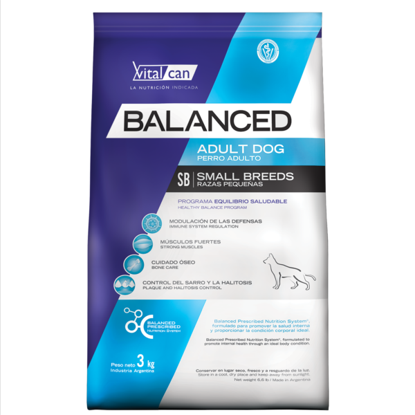 Balanced Perro Adulto Raza Pequeña x 3 kg.