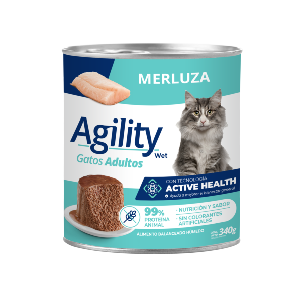 Agility lata gato merluza 90g
