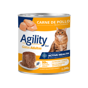 Agility lata gato pollo 340g