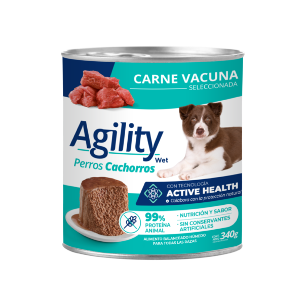 Agility lata perro cachorro 340g