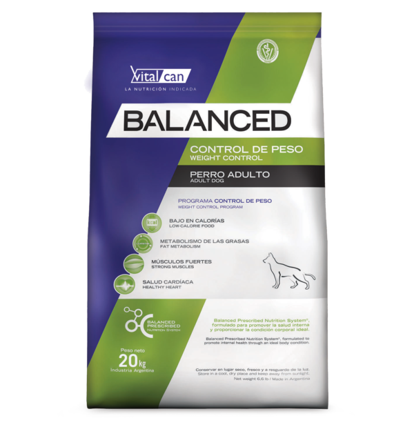 Balanced Perro Control Peso All ages x 20 kg.