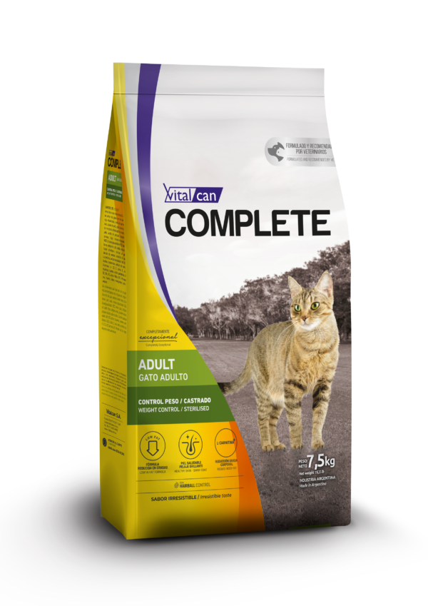 Complete gato control de peso 7 5 Kg.