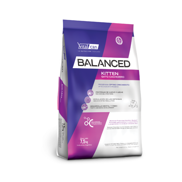 Balanced Gato Kitten x 7 5 kg. - Imagen 2