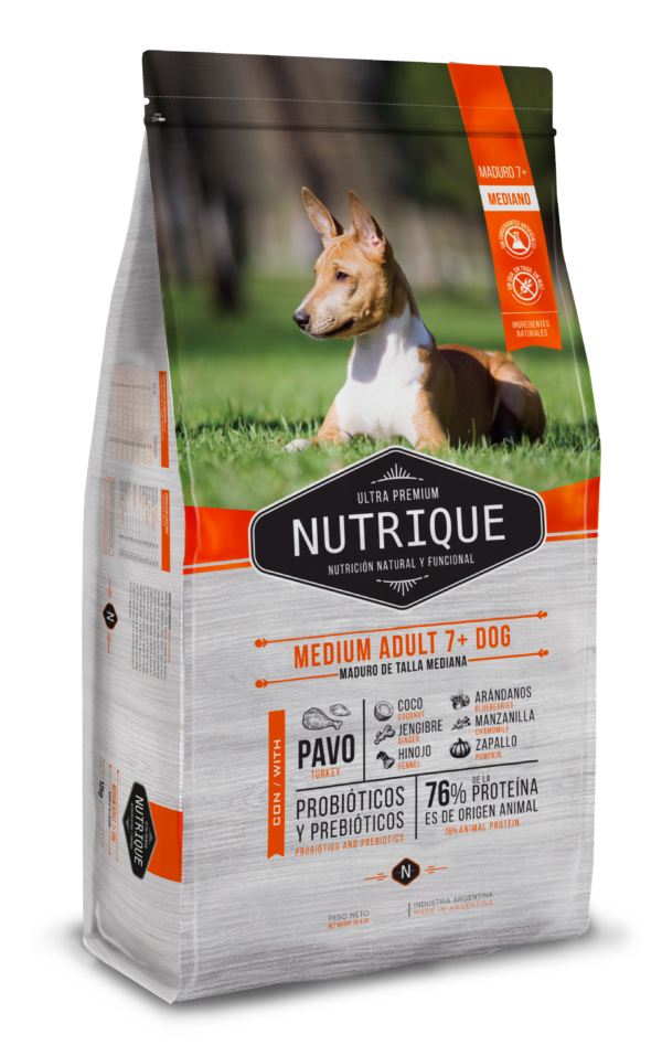 Nutrique Medium Adult 7+ Dog x 12kg - Imagen 2