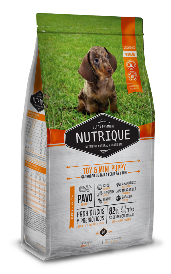 Nutrique Toy & Mini Puppy x 3kg - Imagen 2