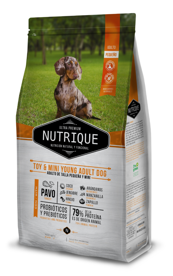 Nutrique Toy & Mini Young Adult Dog x 7.5kg - Imagen 2