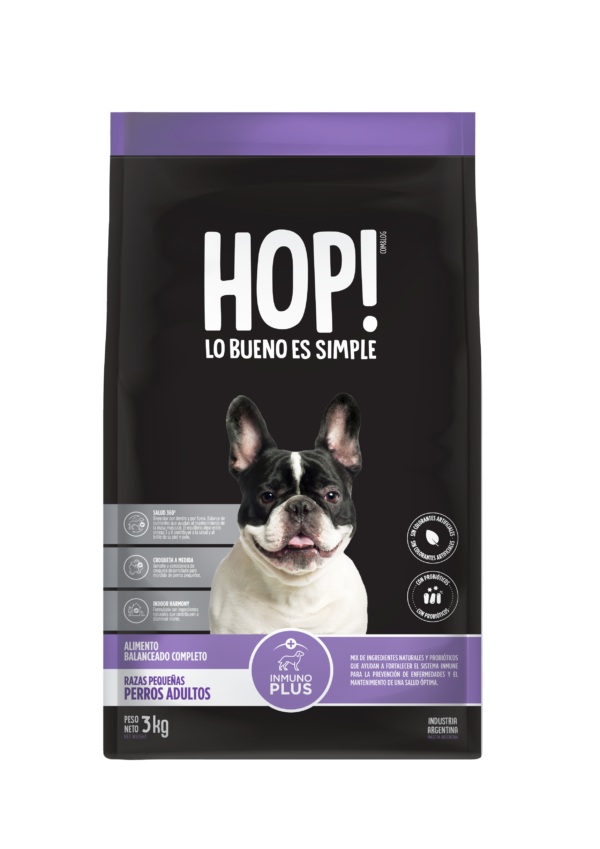 Hop! Perro Adulto Raza Pequena x 3 Kg.
