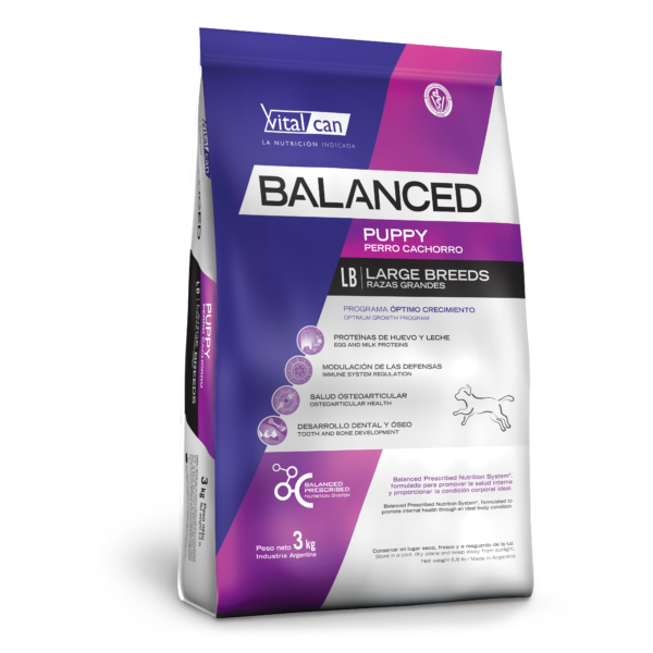 Balanced Perro Cachorro Raza Grande x 3 kg. - Imagen 2