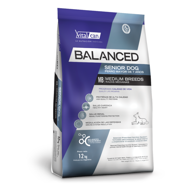 Balanced Perro Senior Raza Mediana x 12 kg. - Imagen 2