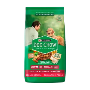 Dog Chow adulto triple proteina mediano y grande 1
