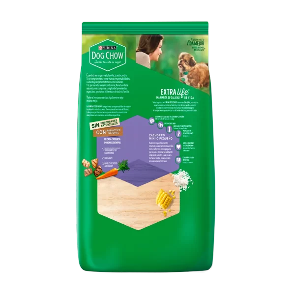 Dog Chow cachorro triple proteina pequeño 21kg - Imagen 3