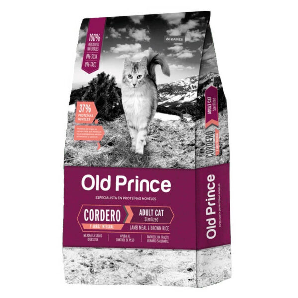 Old Prince cordero y arroz gato Sterilized de 7 5k