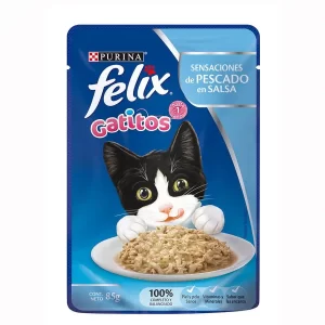 Felix pouch gatitos pescado