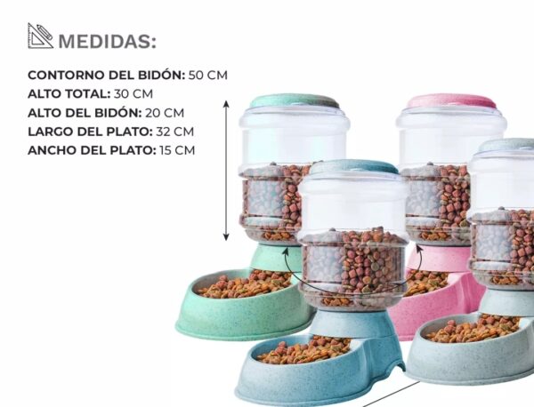 Comedero/bebedero dispenser automatico 3 75 L