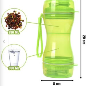 Botella portatil 2 en 1