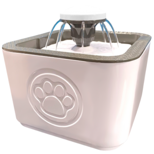Fuente bebedero para gato cuadrada