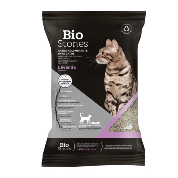 Piedritas Biostones aglutinante lavanda 8kg