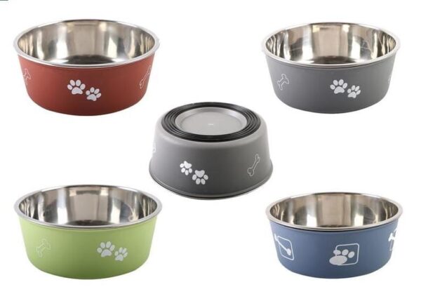 Comedero Bowl acero color grande