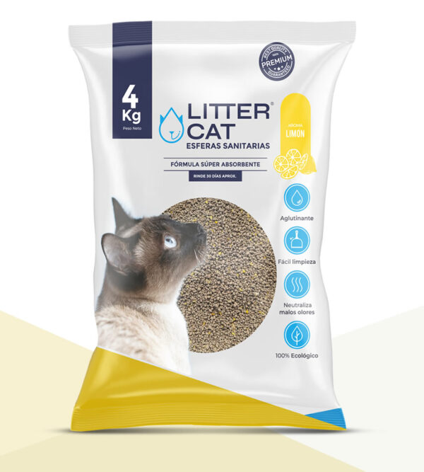 Piedritas aglutinante Litter cat limon 4kg