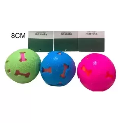 Juguete Pelota enrrejada con huella y cascabel