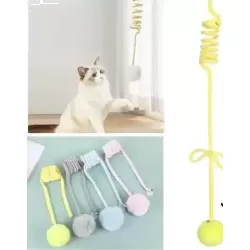 Juguete pompon con resorte
