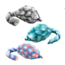 Juguete raton peludo grande